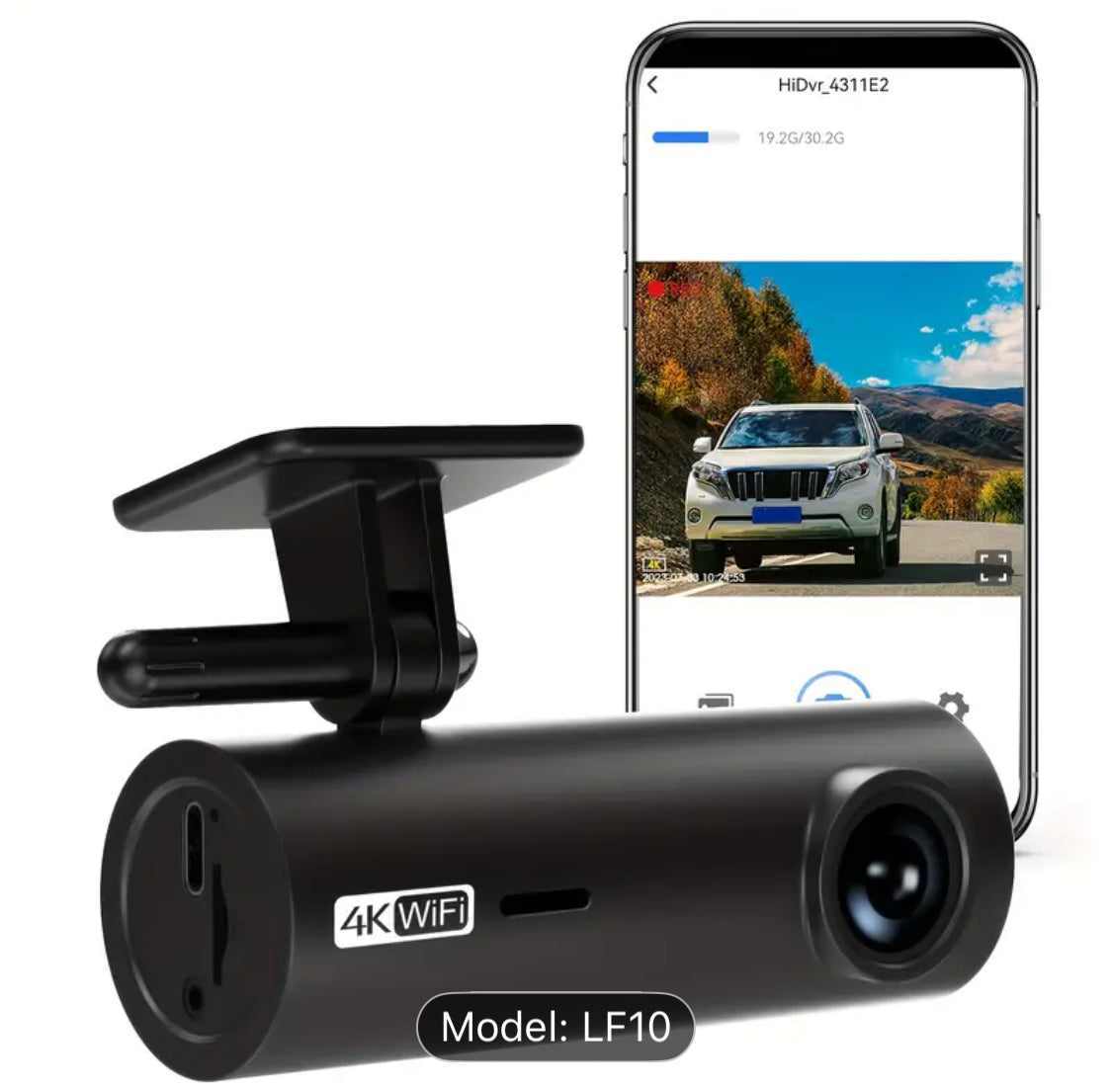 LF10 4K Single Lens Dash Cam – Ultra HD Driving Recorder