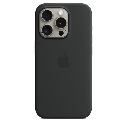 Silicone Case for iPhone 15 Pro - Black