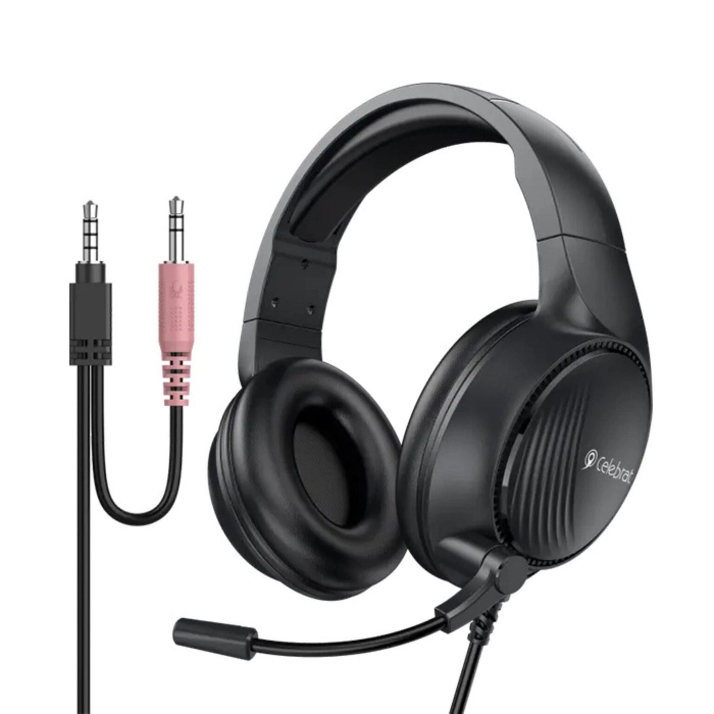 Celebrat GM-5 Over-Ear Wired Headphones with Microphone Gaming Stereo Effect