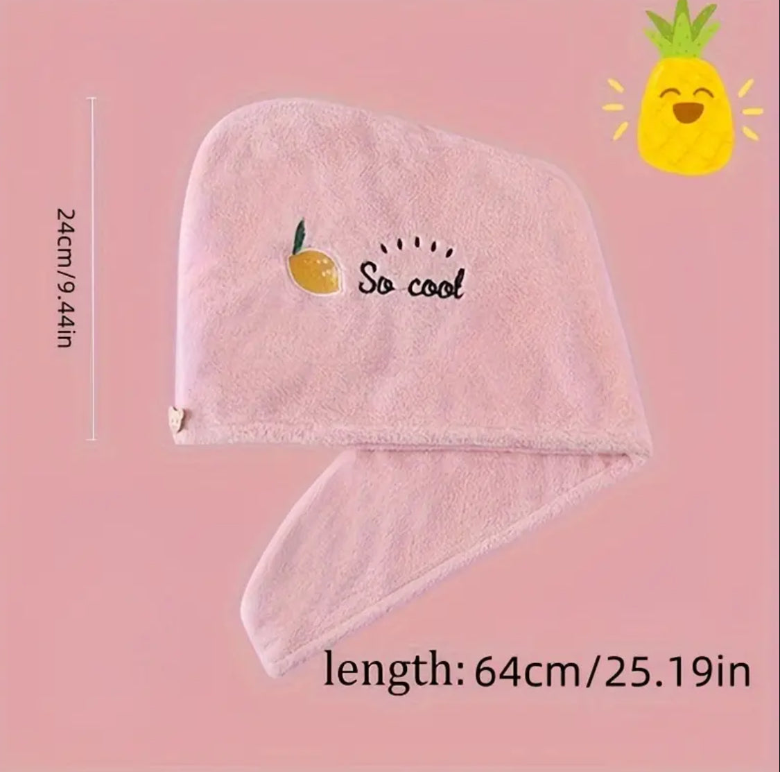 Magic Microfiber Hair Drying Towel – Quick-Dry Turban with Button