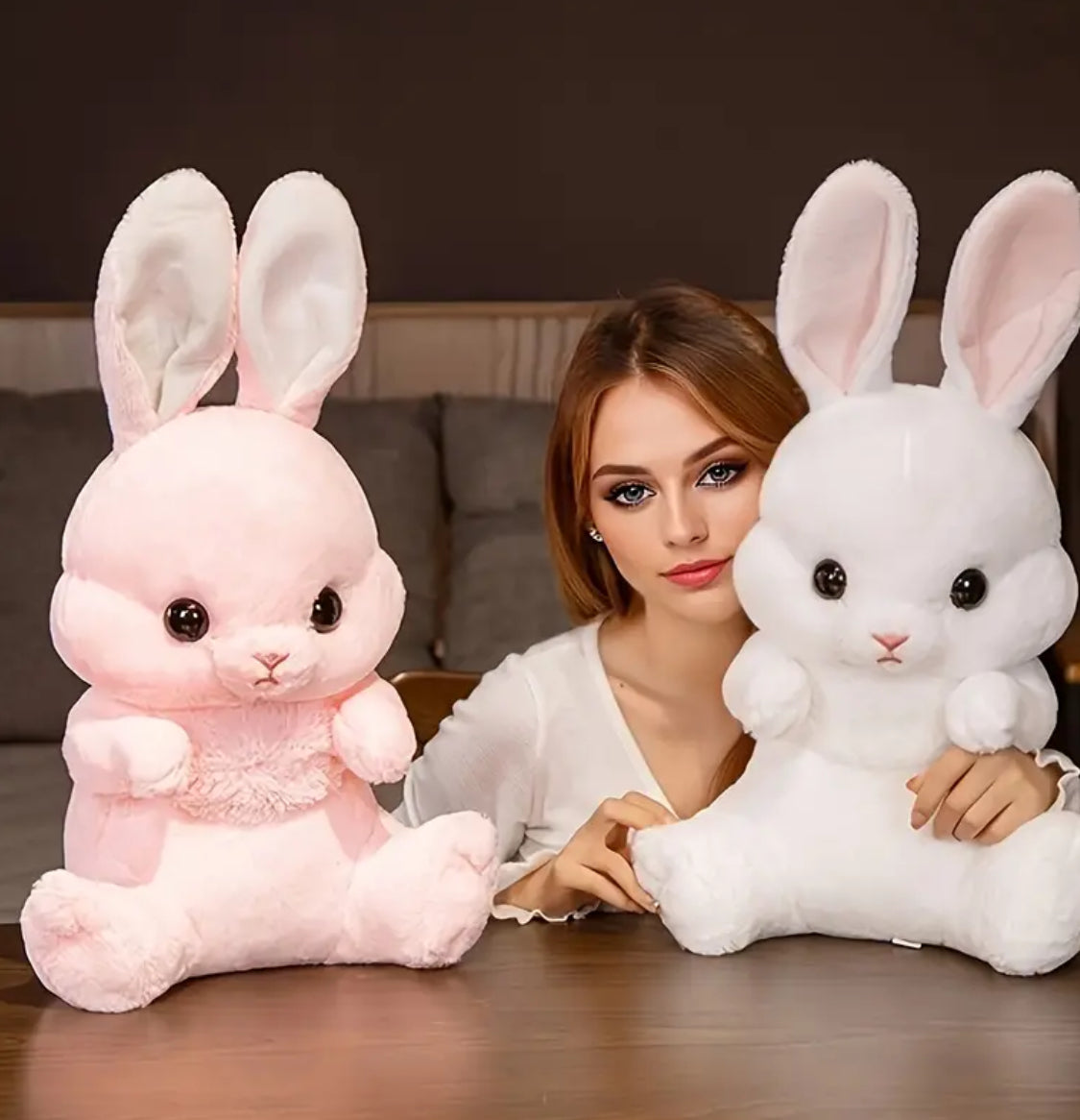Long-Eared Rabbit Plush Toy – Soft, Cuddly Bunny