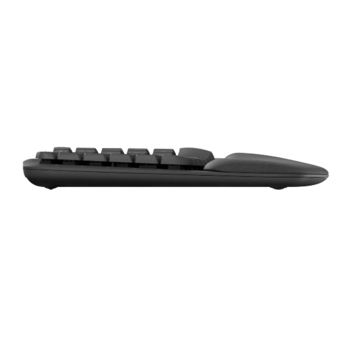 Logitech Wave Keys Wireless Economic Keyboard With Cushioned Palm Rest