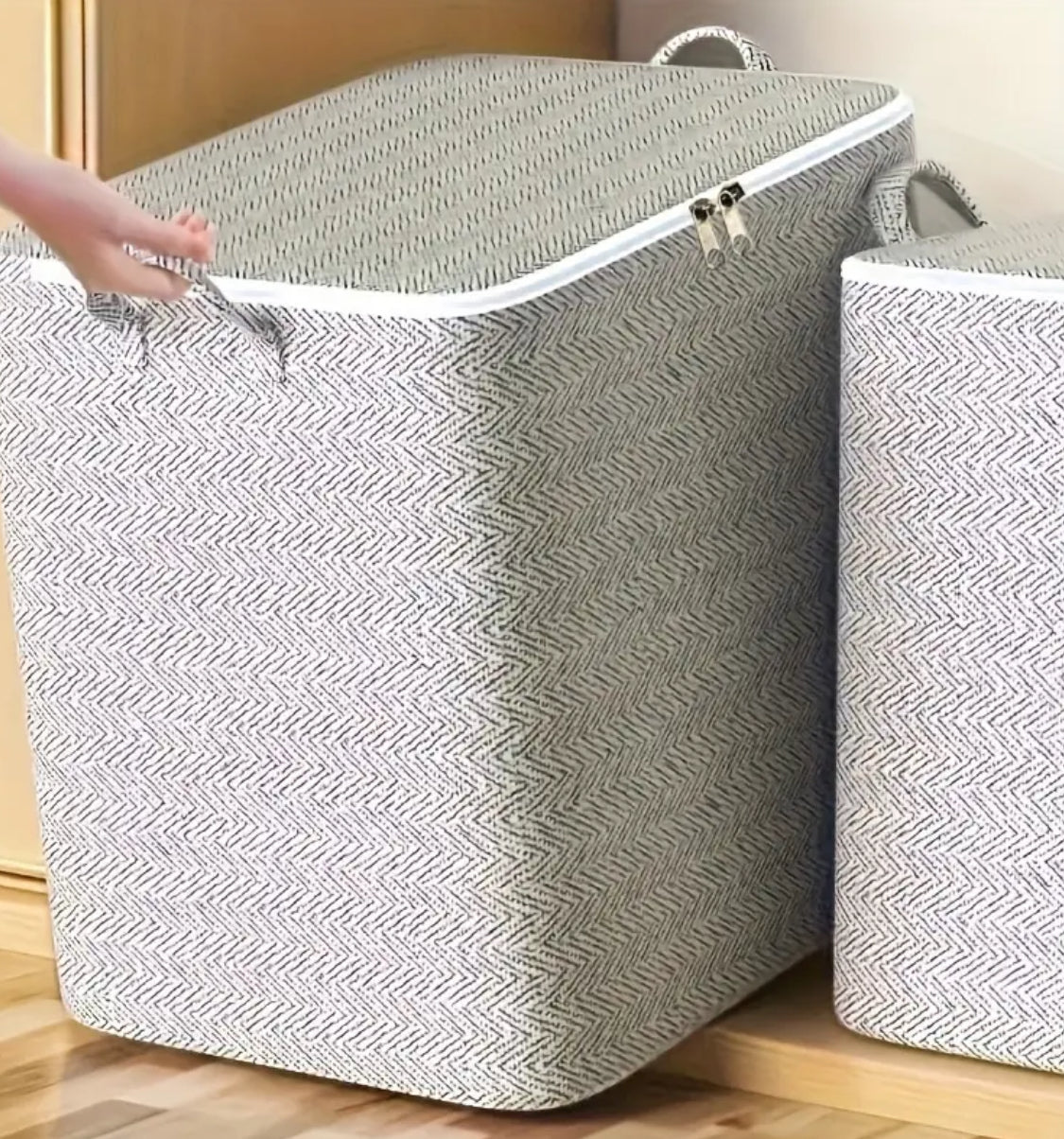 Extra Large Foldable Laundry Basket with Lid - 110L/220L