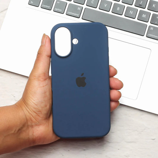 Silicone Case for iPhone 16 -Dark Blue