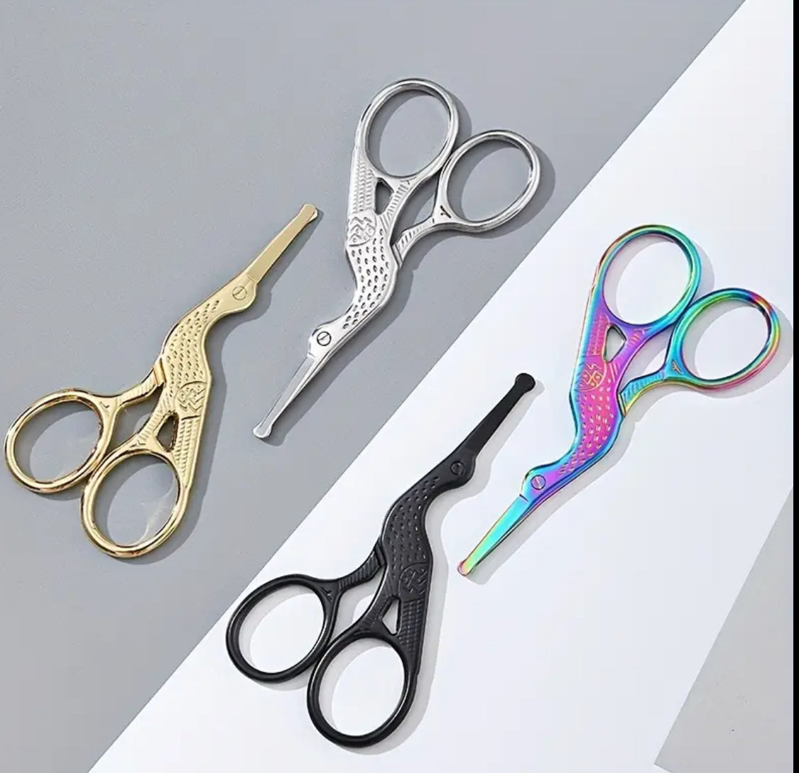Stainless Steel Safety Scissors – Round Tip for Nose, Beard & Eyebrows