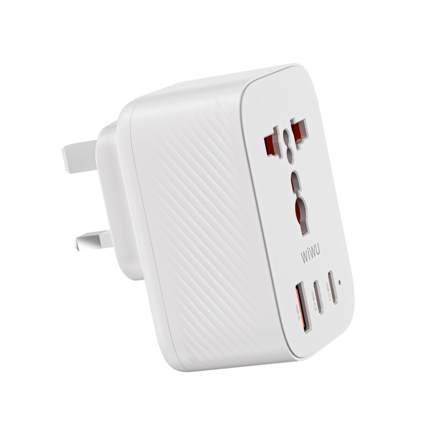 Wiwu WI-UA008 Power Cube 30w GAN Travel Charging Adapter UK