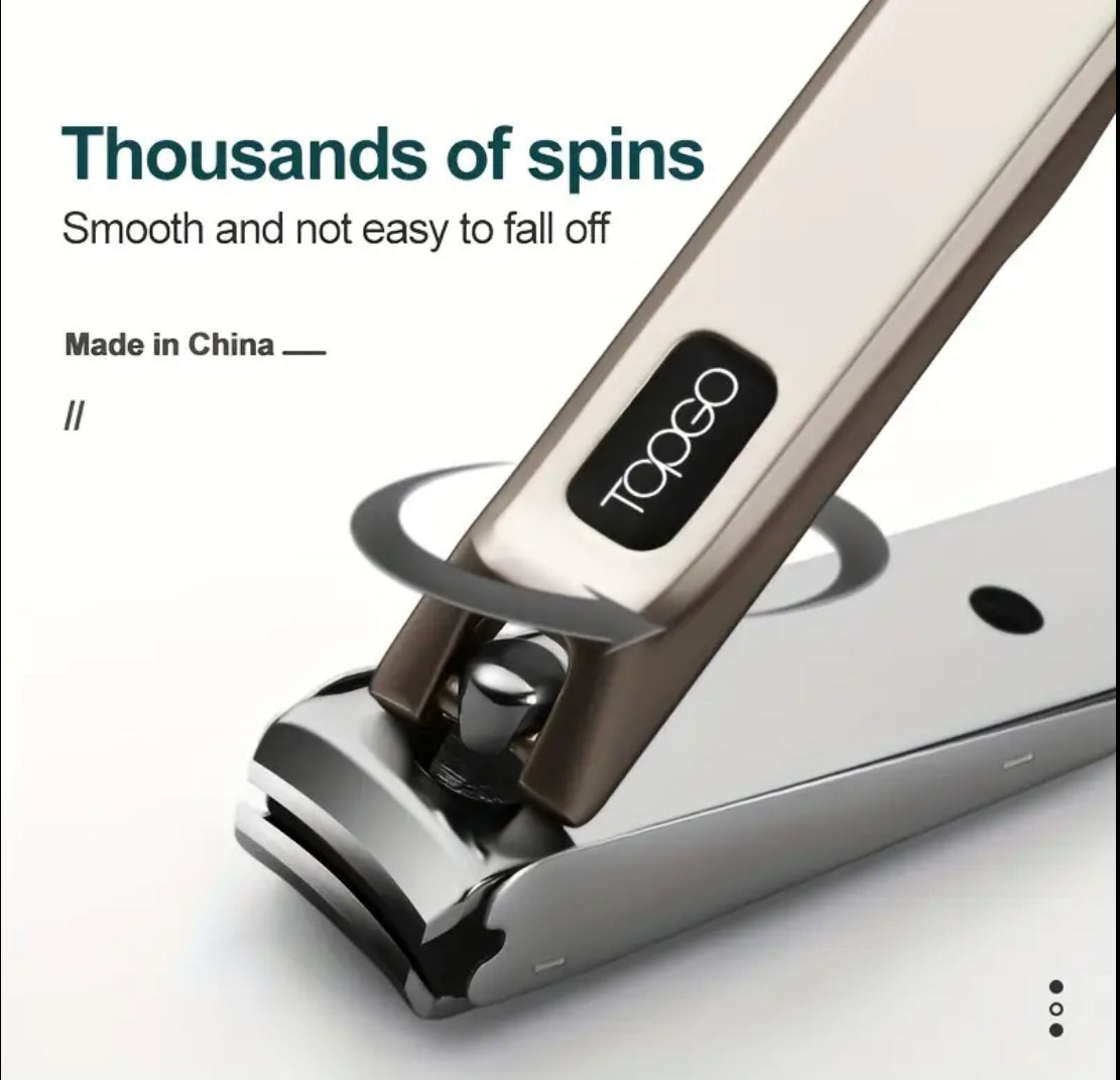 Stainless Steel Anti-Splash Nail Clippers – Sharp & Durable