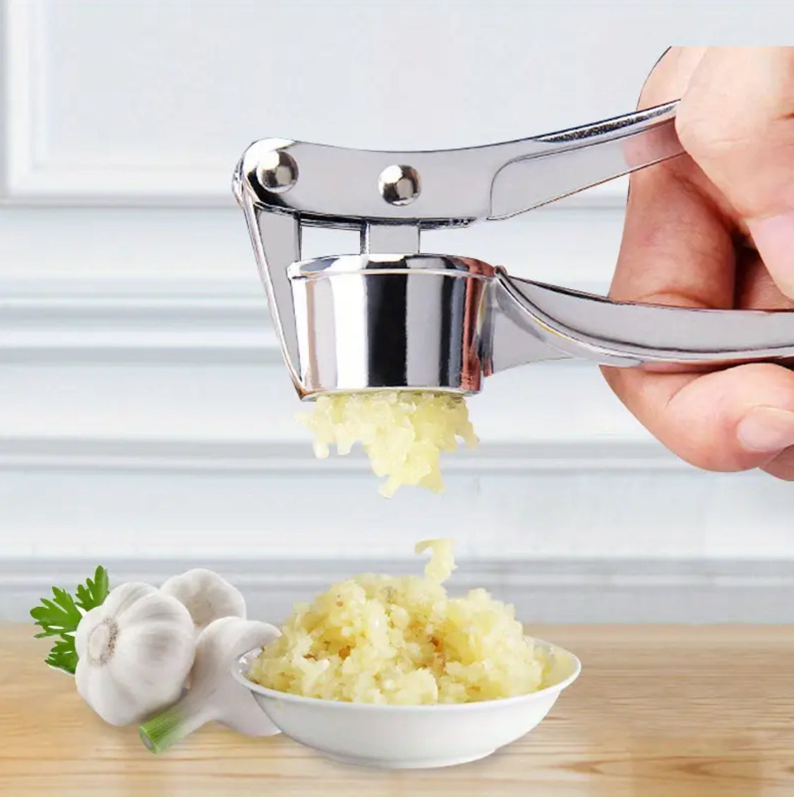 Stainless Steel Garlic Press