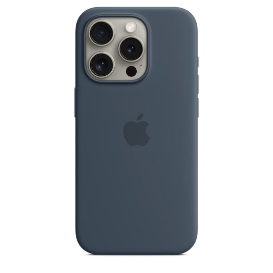 Silicone Case for iPhone 15 Pro Max - Blue