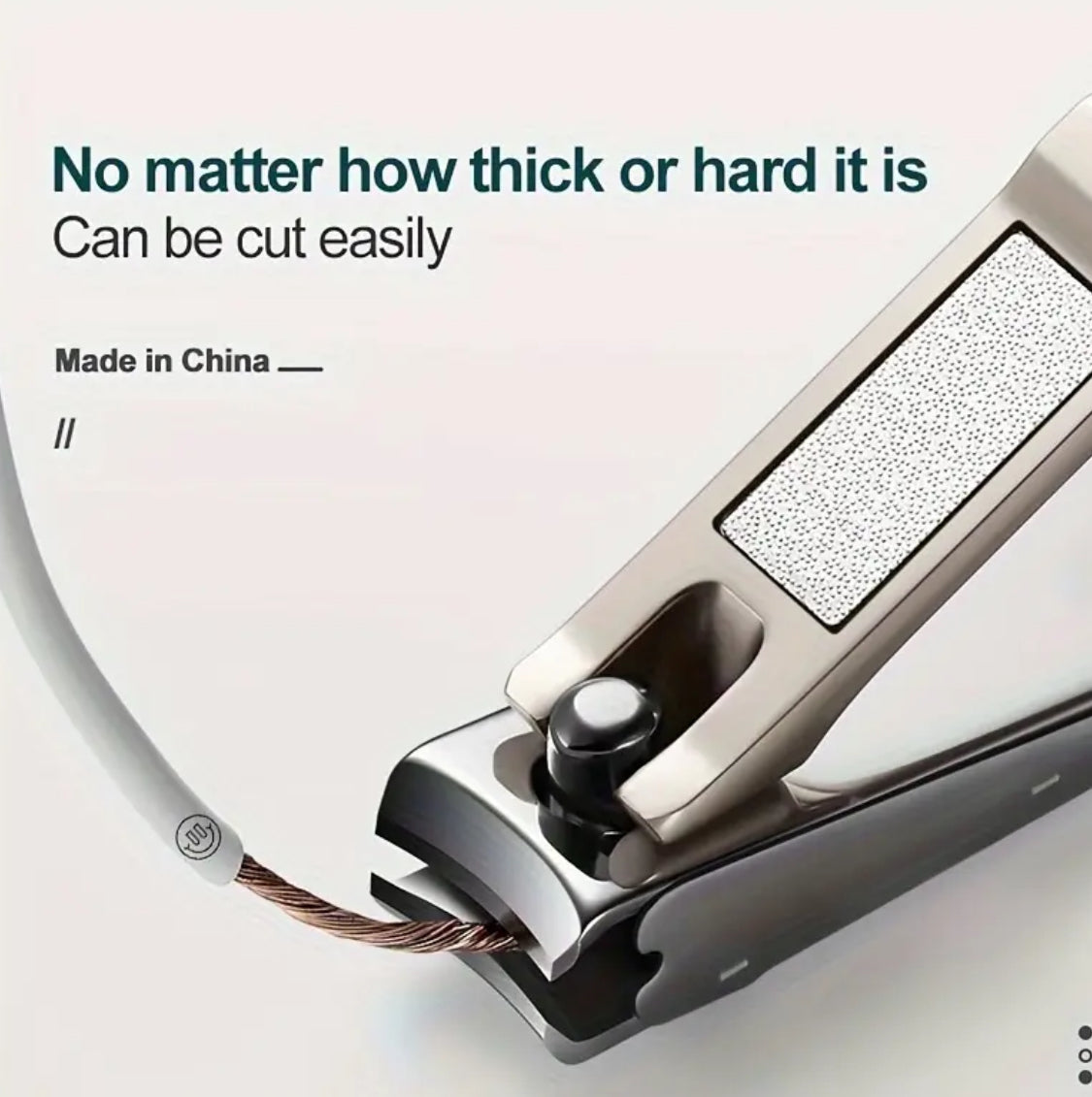 Stainless Steel Anti-Splash Nail Clippers – Sharp & Durable
