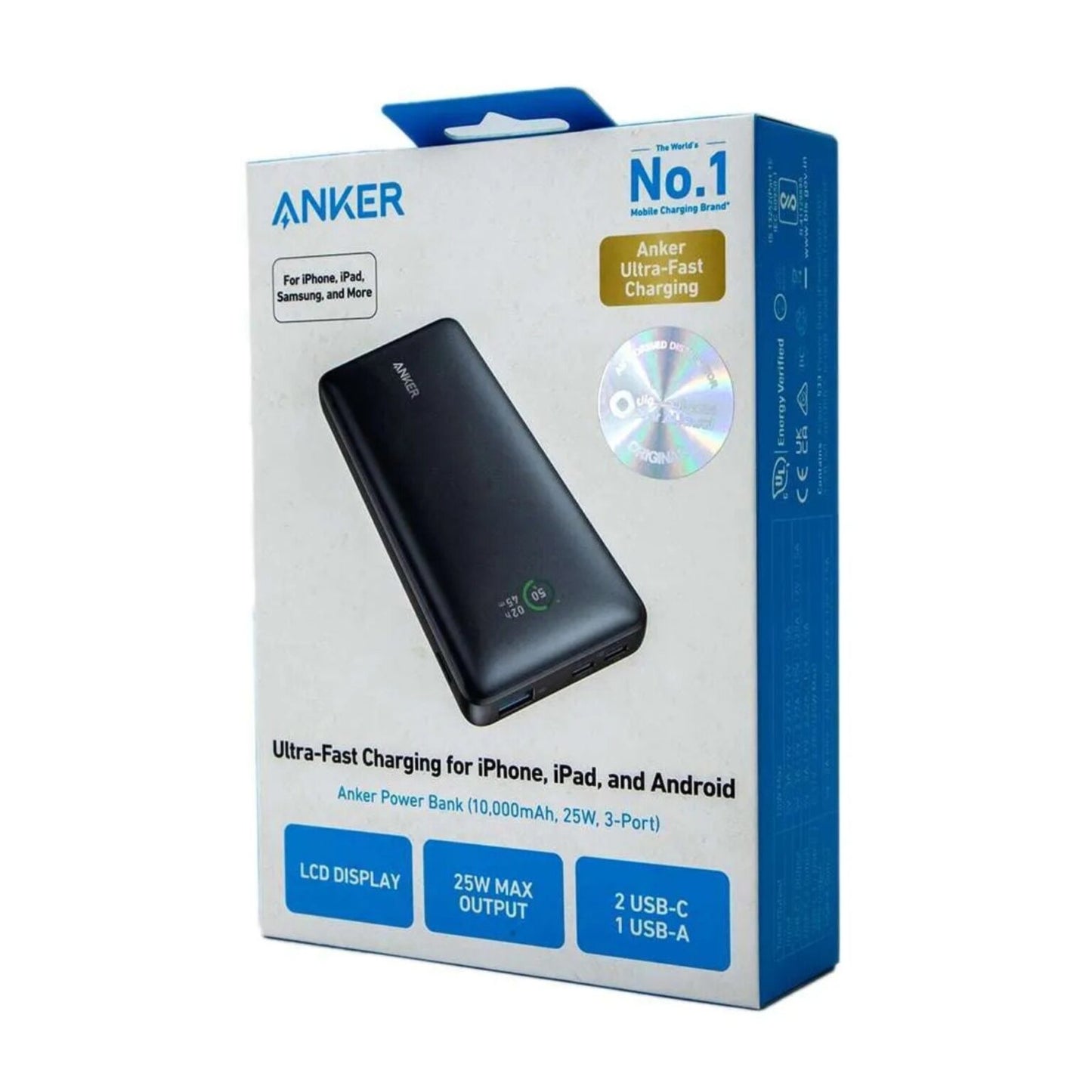 Anker 10000mAh Powerbank Black