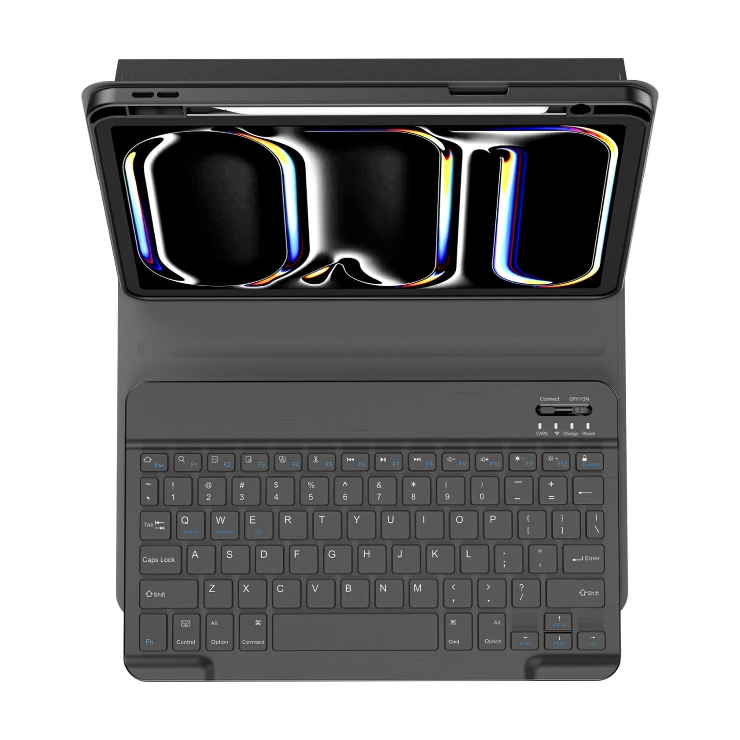 3-in-1 iPad Keyboard Case with Stand & Stylus For iPad Air 13 12.9 2024-2025