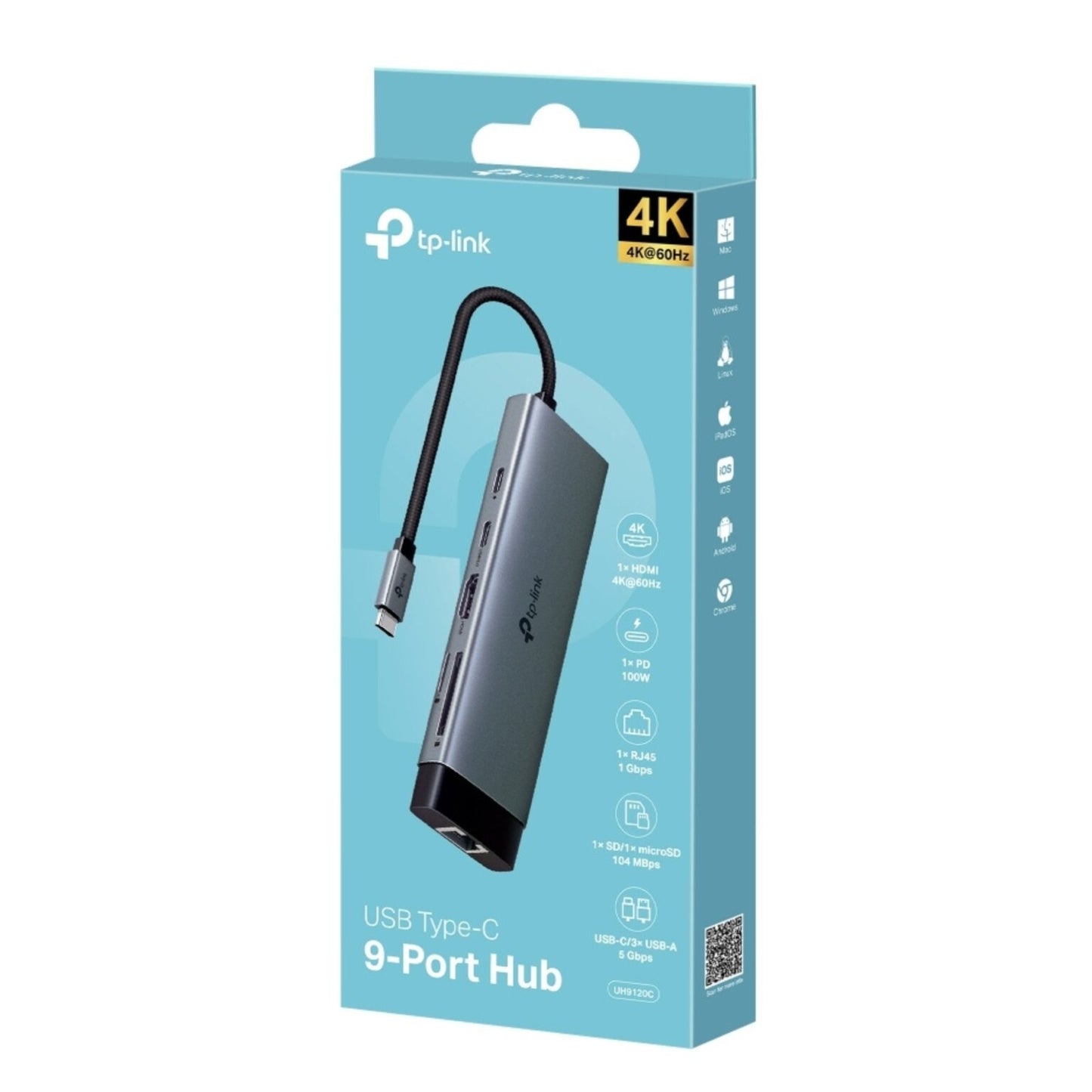 TP-link UH9120C USB Type-C 9 Port Hub 4K