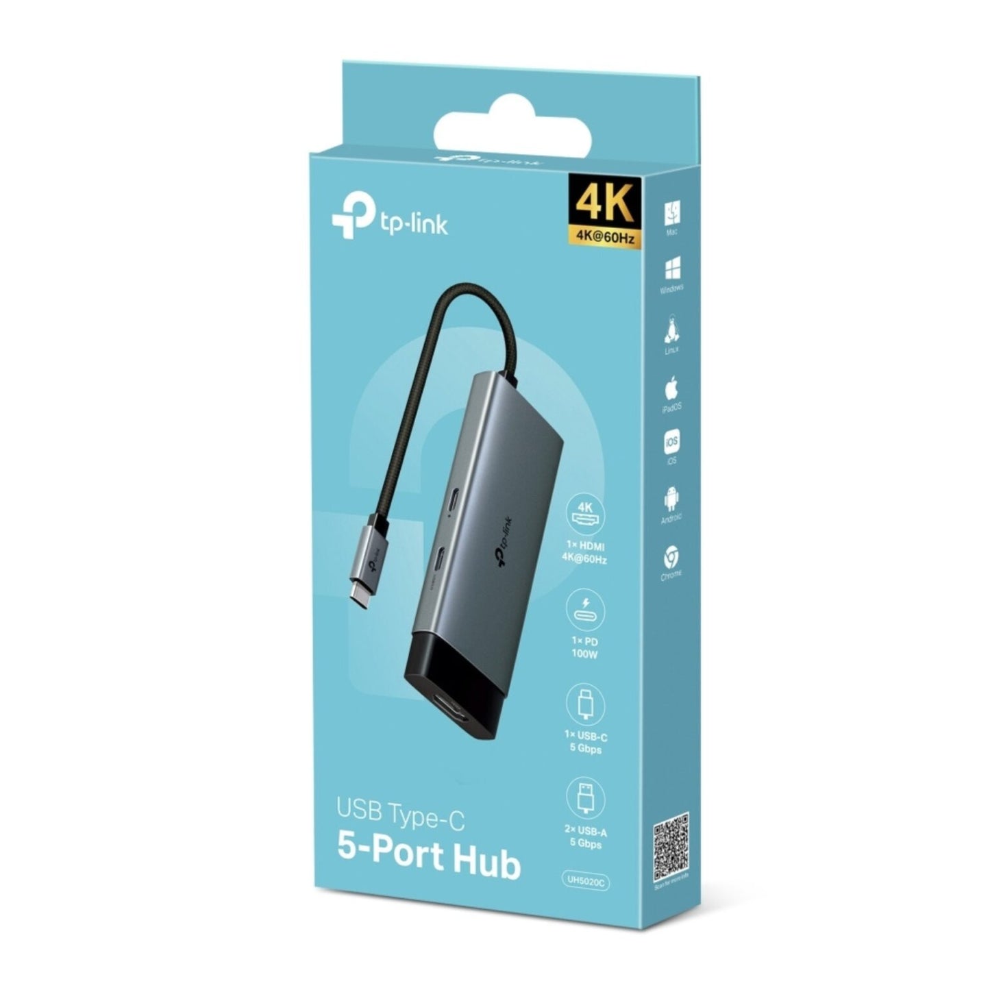 TP-link UH5020C 4K USB Type-C 5 Port Hub