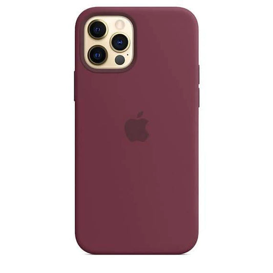 iPhone 12 Pro Max Silicone Case - Plum