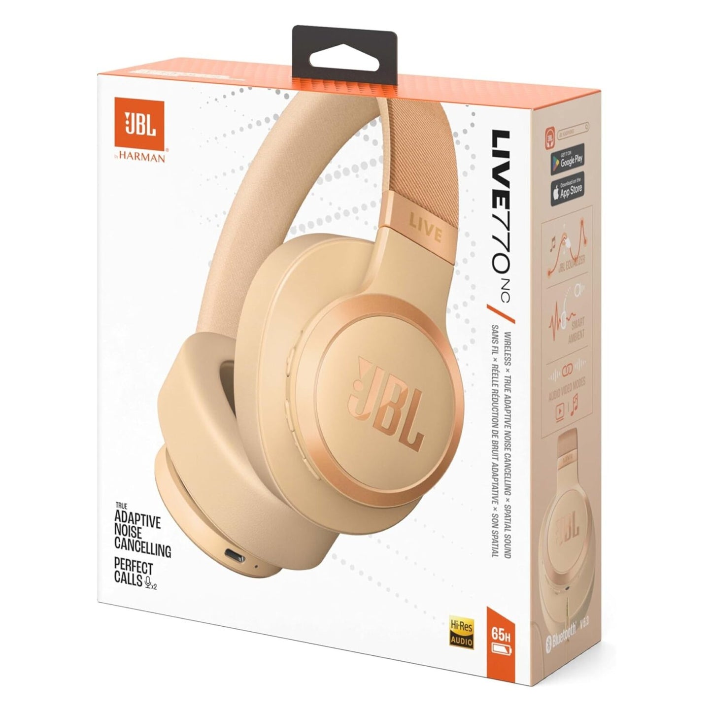 JBL Live 770NC Headphone – Rose Gold