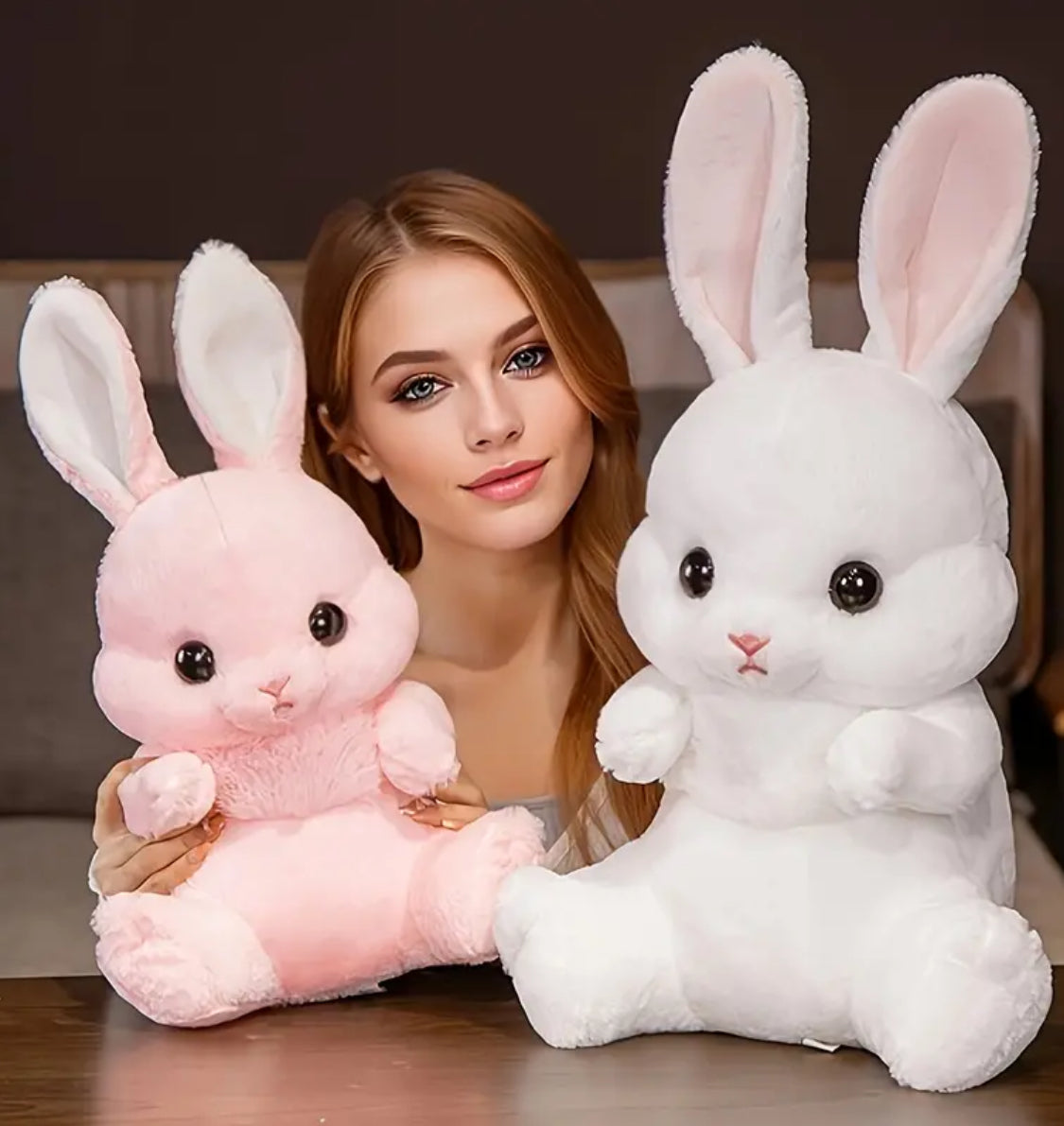 Long-Eared Rabbit Plush Toy – Soft, Cuddly Bunny