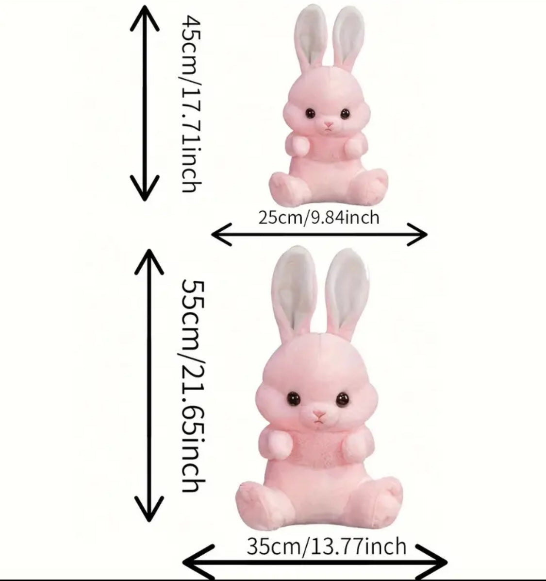 Long-Eared Rabbit Plush Toy – Soft, Cuddly Bunny