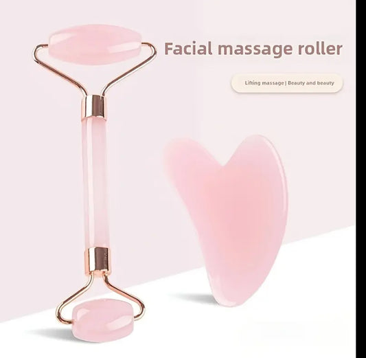 Heart-Shaped Pink Gua Sha Tool – Facial & Body Massager (Allergy-Free, No Batteries Needed)