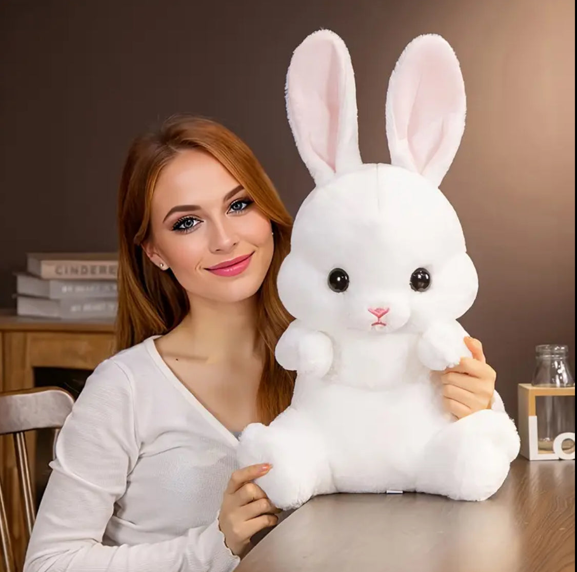 Long-Eared Rabbit Plush Toy – Soft, Cuddly Bunny