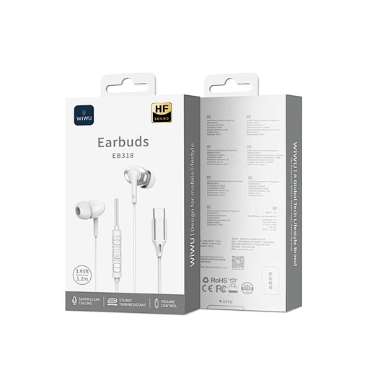 WiWU EB318 Type-C Stereo Wired Earphone