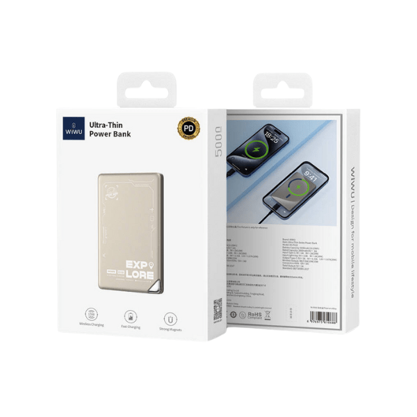 Wiwu WI-P019 Ultra-Thin Magsafe Powerbank 15W 5000mAh Explore Series