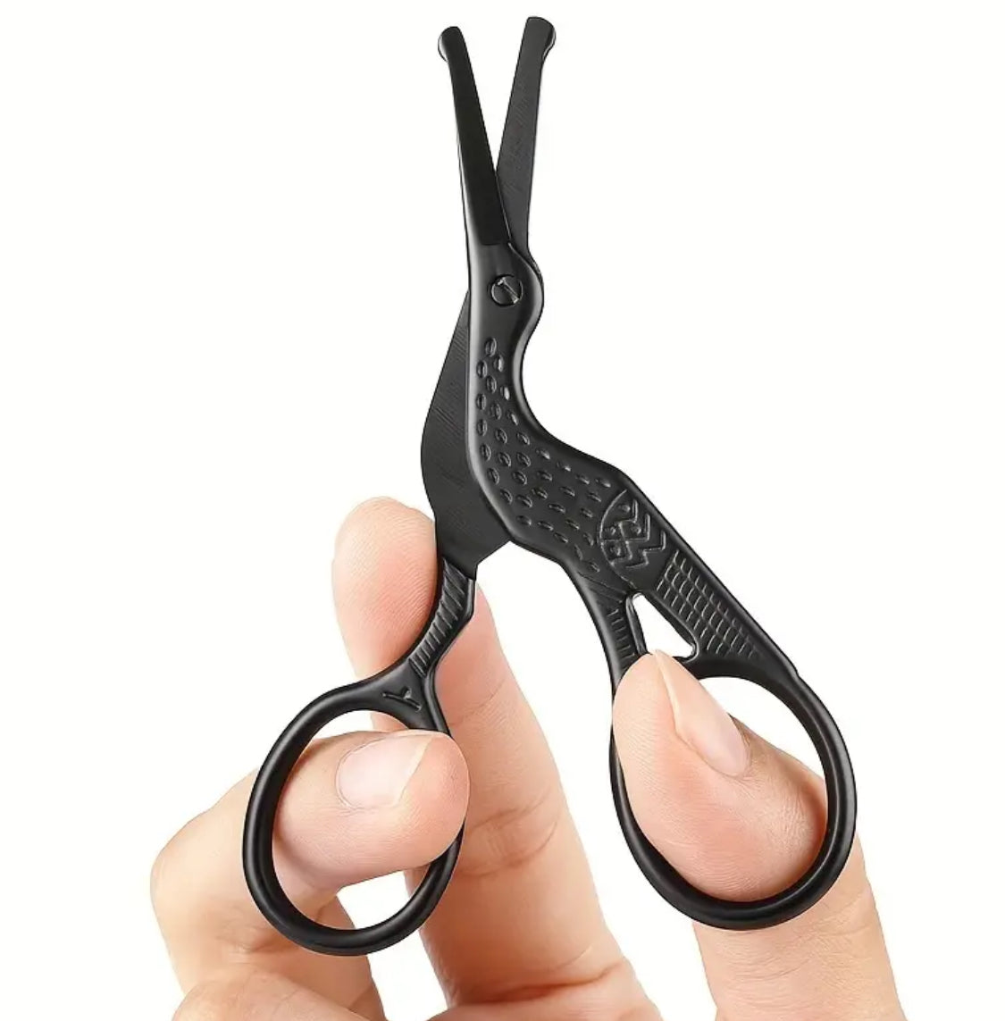 Stainless Steel Safety Scissors – Round Tip for Nose, Beard & Eyebrows