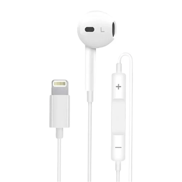 WiWU EB306 Solo Lightning Earphone – White