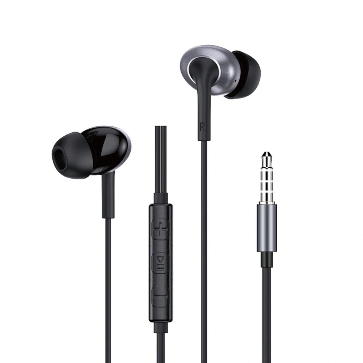 WiWU EB317 Stereo Earphone – Black / White