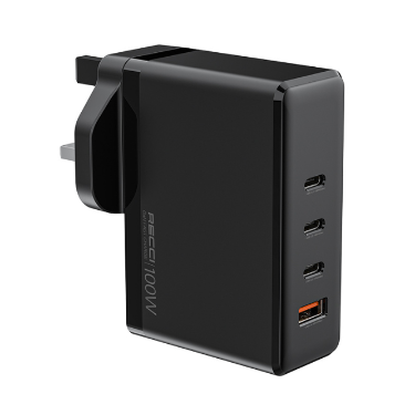 Recci RC41 100w Gan Smart Charger Black