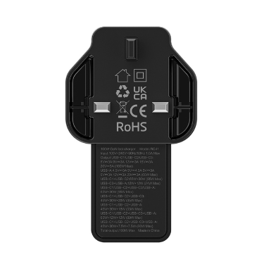 Recci RC41 100w Gan Smart Charger Black