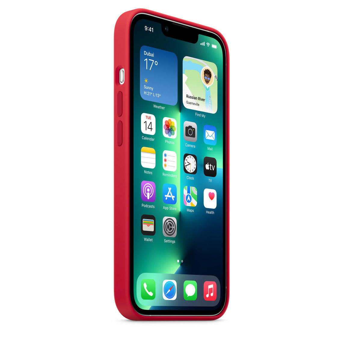 iPhone 13 Pro Max Silicone Case  - RED